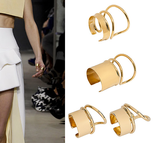 Spring 2013 Trends: Balenciaga Gold Statement Rings